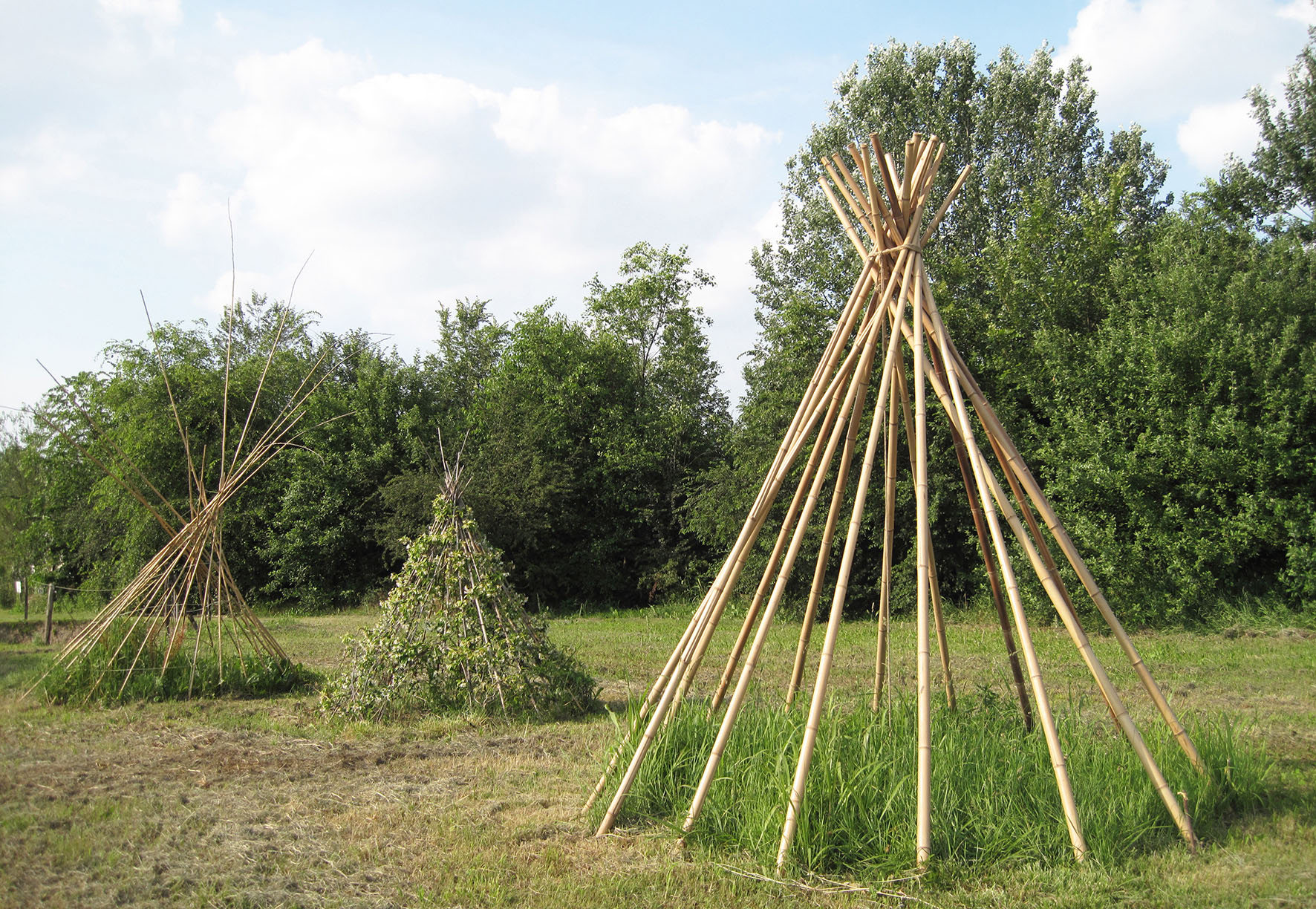The Sacred Plants of the American Indians: Tepee of the Wind, Tepee Garden, The Big Tepee, 2016. DepurArt Lab Gallery, Nosedo Treatment Plant, Milan