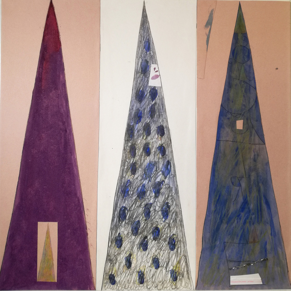D-Lucaya, 2018 - mixed media on canvas, cm 50x50