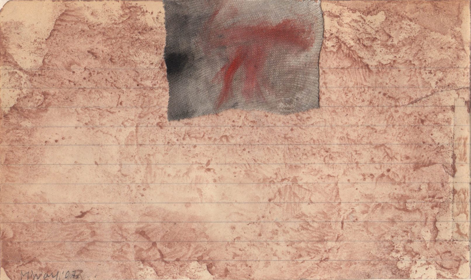 Oversized shirt, 2007 - mixed media on paper, cm 22x24