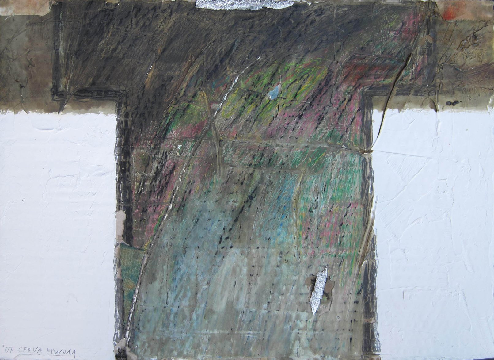 Cerva-Shirt, 2007 - mixed media on corrugated fiberboard, cm 26x36