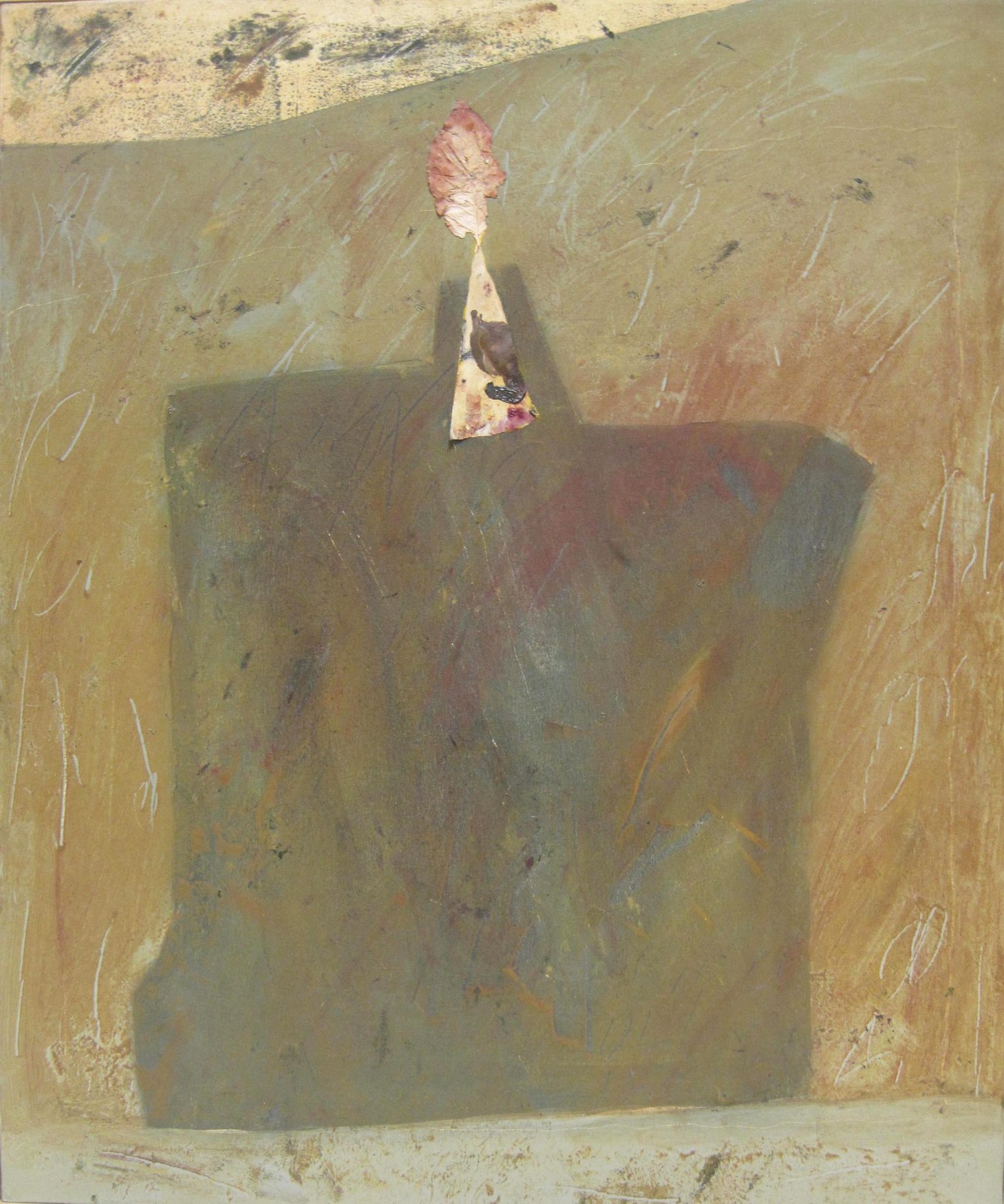 Como-Blatt (Como-Sheet), (undated) - oil and collage on canvas, cm 60x50