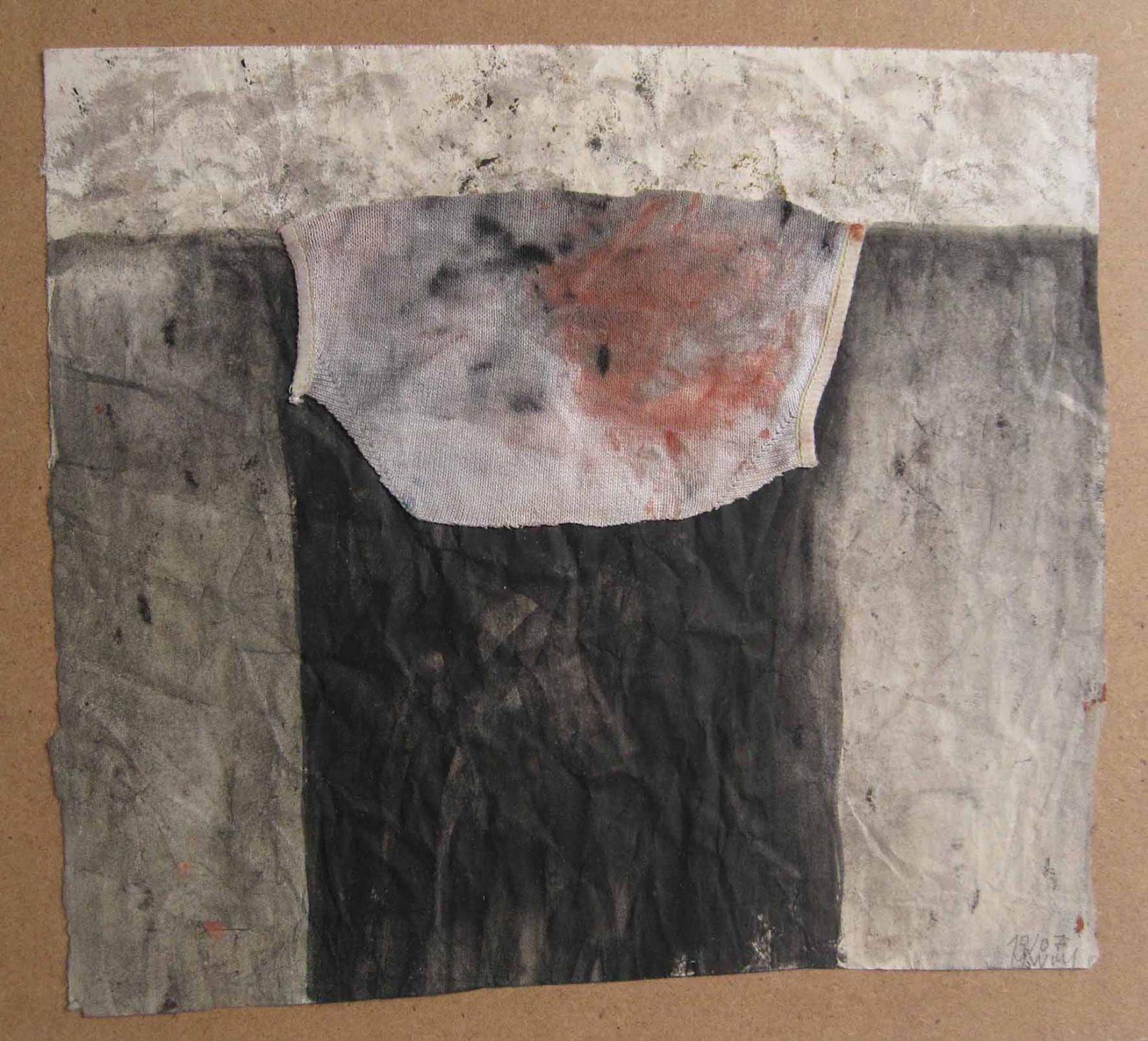Camicia con straccio, 2007 - collage