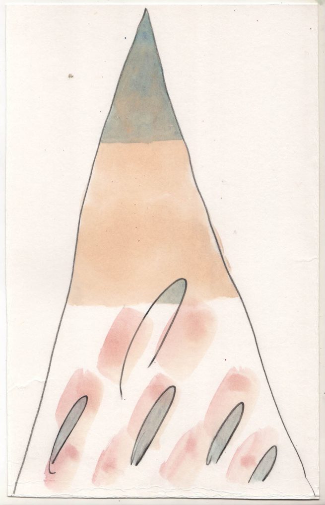 Luca 4, 2018 - matita e aquerello su carta, cm16,5x25